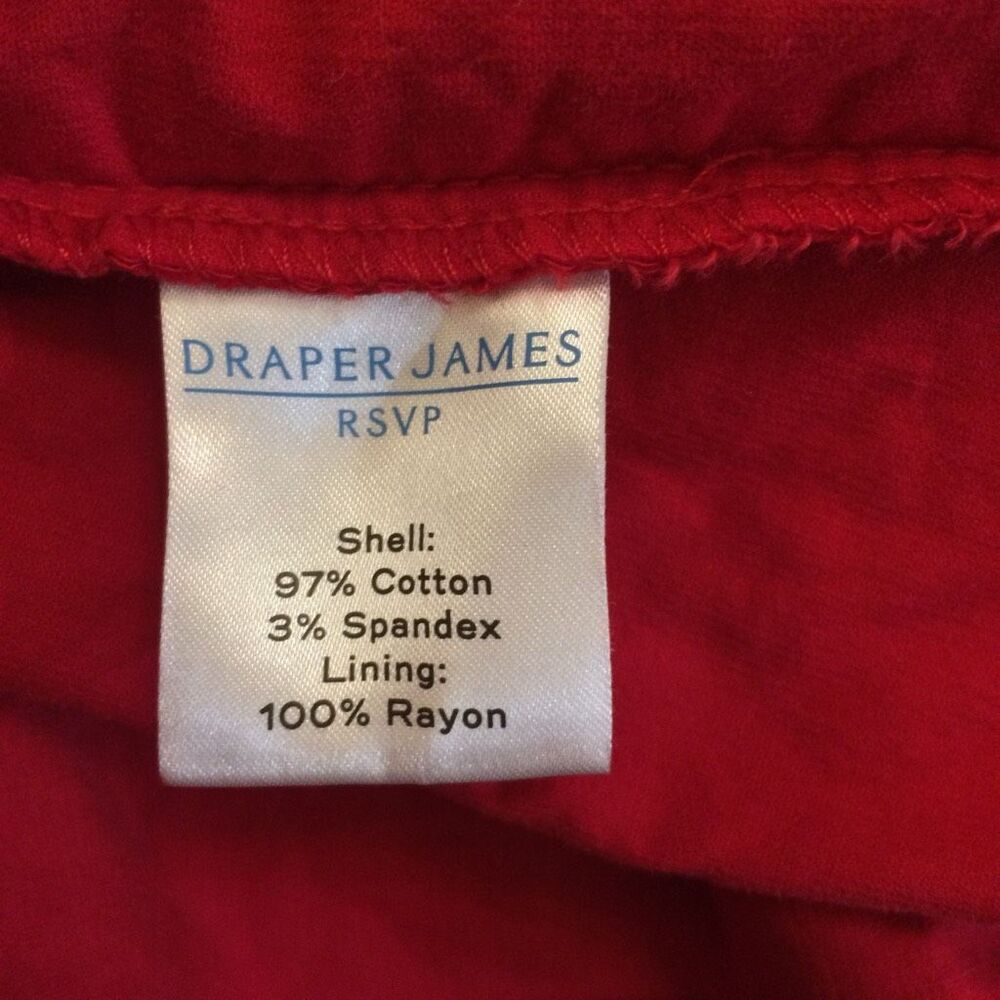 Draper James Red tiered a line dress 2x with tie velvety corduroy - Picture 8 of 12